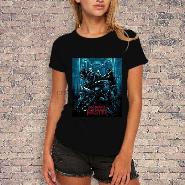 puppet master poster vintage movie horror t-shirt womens style 
puppet master poster vintage movie horror t-shirt womens style