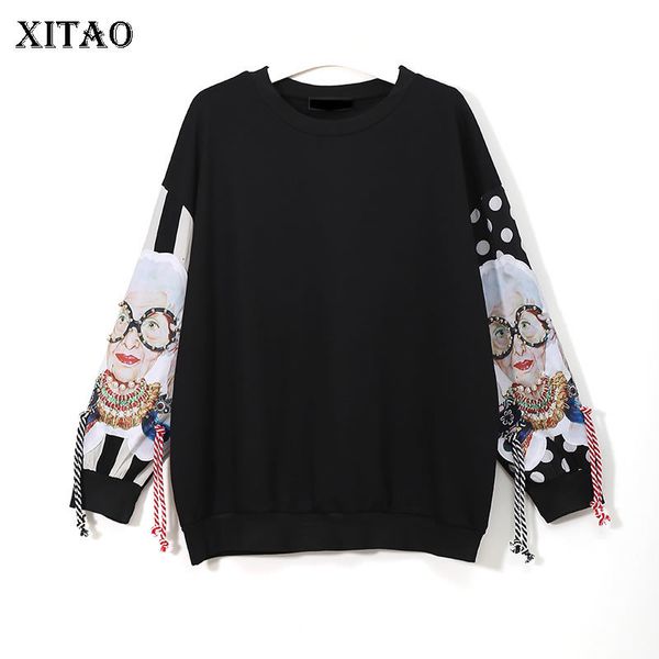 xitao black long sleeve sweatshirts patchwork print tassel harajuku hoodie pullover women clothes new xww2734
xitao black long sleeve sweatshirts patchwork print tassel harajuku hoodie pullover women clothes new xww2734
