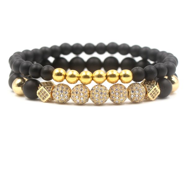 2 set 8mm black pumice stone beads bracelet bangle women men couple fashion jewelry 4 color micro inset zircon bracelet
2 set 8mm black pumice stone beads bracelet bangle women men couple fashion jewelry 4 color micro inset zircon bracelet
