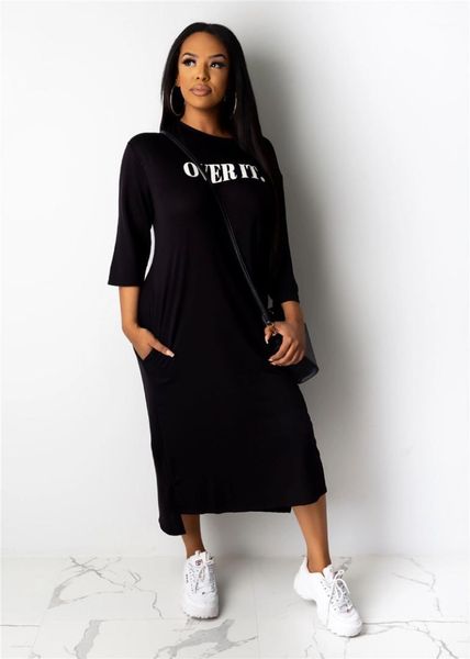 fashion printed solid color dresses casual womens pullover designer womens dress, Black;gray
fashion printed solid color dresses casual womens pullover designer womens dress, Black;gray