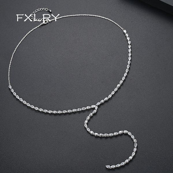 fxlry new luxury water drop cz камень белого цвета женский choker длинные цепи ожерелье для женщин свадьба знакомства, Silver
fxlry new luxury water drop cz камень белого цвета женский choker длинные цепи ожерелье для женщин свадьба знакомства, Silver