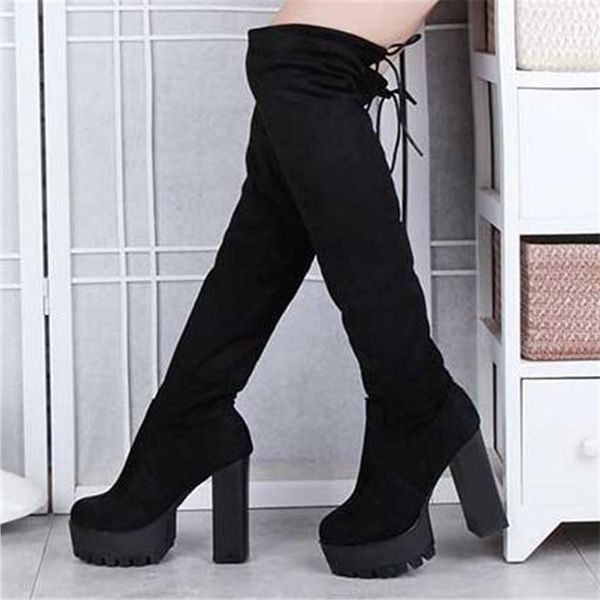 new 2020 fashion over the knee boots women faux suede thigh high boots platform stretch slim ladies women's winter, Black
new 2020 fashion over the knee boots women faux suede thigh high boots platform stretch slim ladies women's winter, Black
