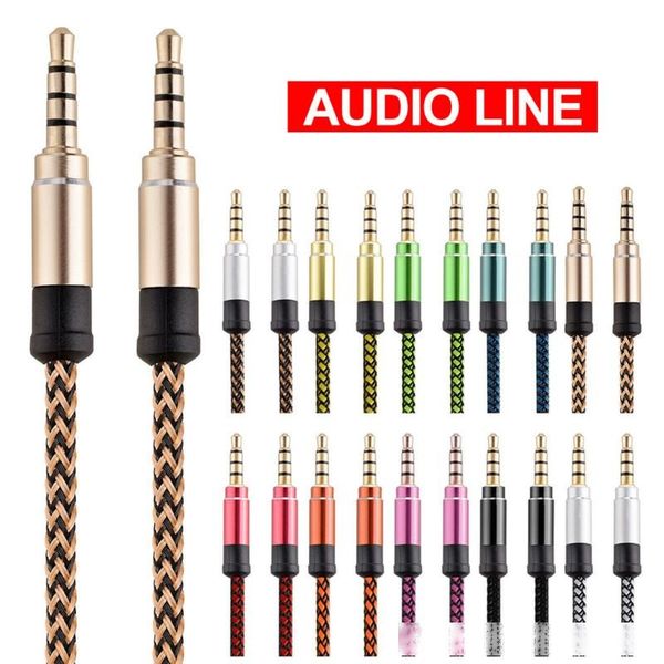 3.5mm jack 1.5m 5ft aux extension audio cable nylon fabric braided male to male stereo cord for mp3 headphone speaker tablet pc
3.5mm jack 1.5m 5ft aux extension audio cable nylon fabric braided male to male stereo cord for mp3 headphone speaker tablet pc