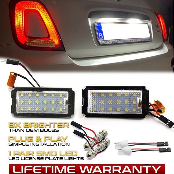 2x led license number plate light for 500 / c abarth 500 / c abarth canbus targa oem: 51800482
2x led license number plate light for 500 / c abarth 500 / c abarth canbus targa oem: 51800482