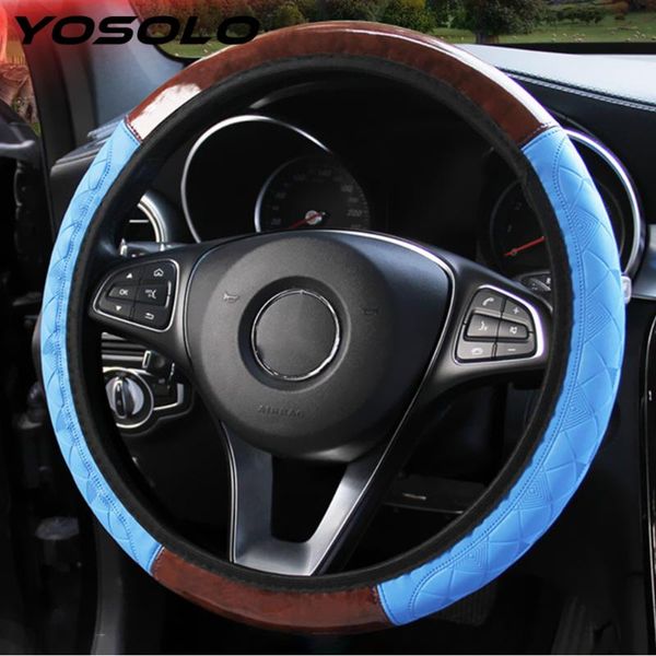 yosolo pu leather steering covers wooden pattern universal 4 colors car steering wheel cover auto interior accessories
yosolo pu leather steering covers wooden pattern universal 4 colors car steering wheel cover auto interior accessories