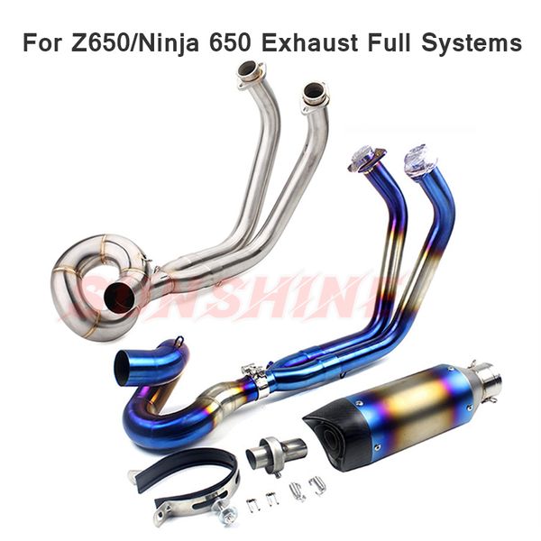full systems motorcycle exhaust front pipe slip on stainless steel escape moto pitbike modified for z650 ninja 650 ninja650 atv
full systems motorcycle exhaust front pipe slip on stainless steel escape moto pitbike modified for z650 ninja 650 ninja650 atv