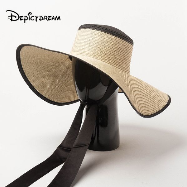 wide brim hats summer sun ladies black-ed beige hat body bandage big eaves outdoor sunscreen beach straw, Blue;gray
wide brim hats summer sun ladies black-ed beige hat body bandage big eaves outdoor sunscreen beach straw, Blue;gray