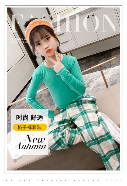 girls fashion clothing set new 2020 spring/autumn children's sets 2 patchwork colors 2 piece size4-14 kids clothes sets, White
girls fashion clothing set new 2020 spring/autumn children's sets 2 patchwork colors 2 piece size4-14 kids clothes sets, White