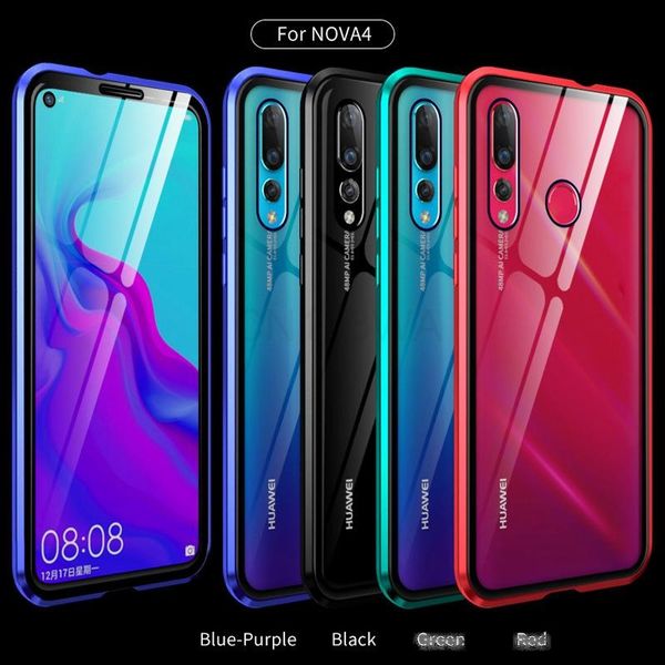 360 double sided tempered glass case for huawei nova 4 5 magnetic metal shell glass cover nova 4 5 cases
360 double sided tempered glass case for huawei nova 4 5 magnetic metal shell glass cover nova 4 5 cases