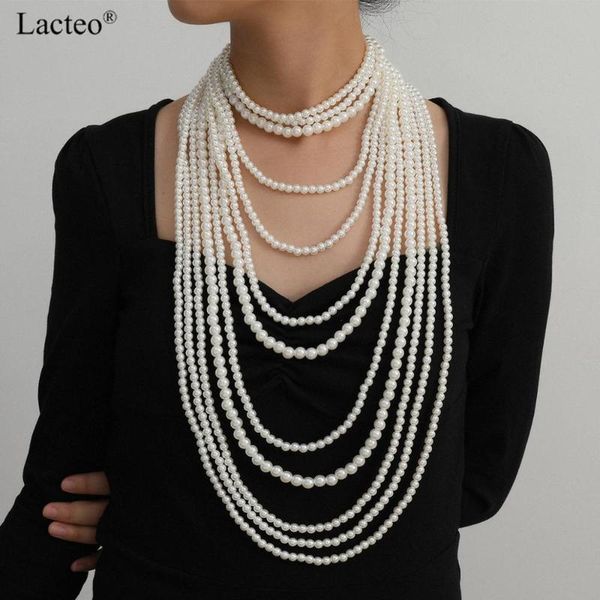lacteo vintage имитация pearl всего тела ожерелье 2020 мода многоуровневую choker ожерелье ювелирные изделия для женщин партии, Silver
lacteo vintage имитация pearl всего тела ожерелье 2020 мода многоуровневую choker ожерелье ювелирные изделия для женщин партии, Silver