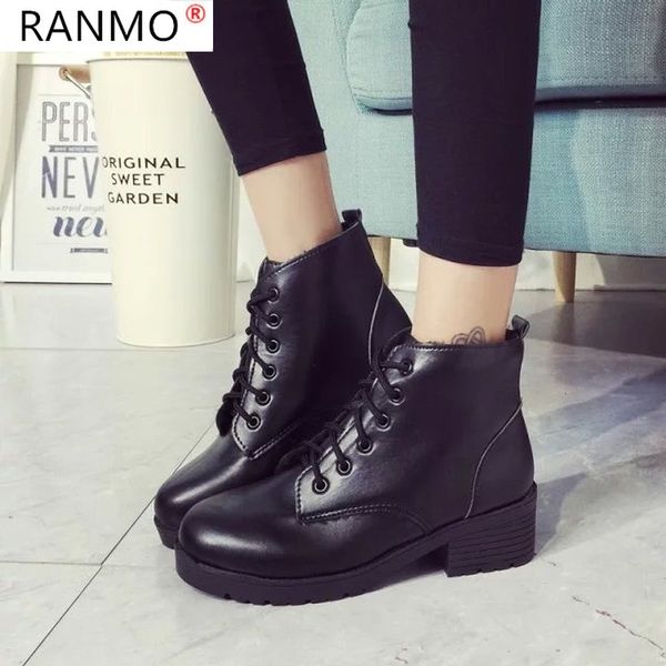 2020 winter women's boots fashion warm snow boots lace-up women ankle women shoes platform short plush botas mujer, Black
2020 winter women's boots fashion warm snow boots lace-up women ankle women shoes platform short plush botas mujer, Black