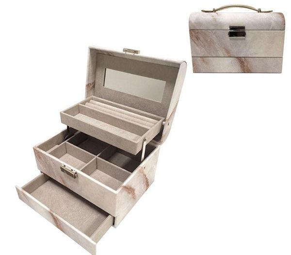 designer design three-layer jewellery box ornament storage box ear stud ring necklace multi-function jewelry box11, Black;white
designer design three-layer jewellery box ornament storage box ear stud ring necklace multi-function jewelry box11, Black;white
