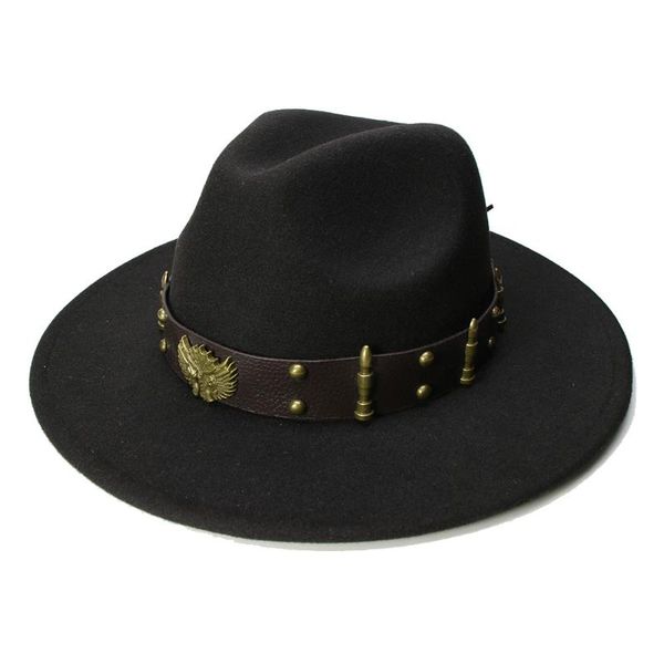 luckylianji retro kid child vintage 100% wool wide brim cap fedora panama jazz bowler hat two guns leather band (54cm/adjusted, Blue;gray
luckylianji retro kid child vintage 100% wool wide brim cap fedora panama jazz bowler hat two guns leather band (54cm/adjusted, Blue;gray