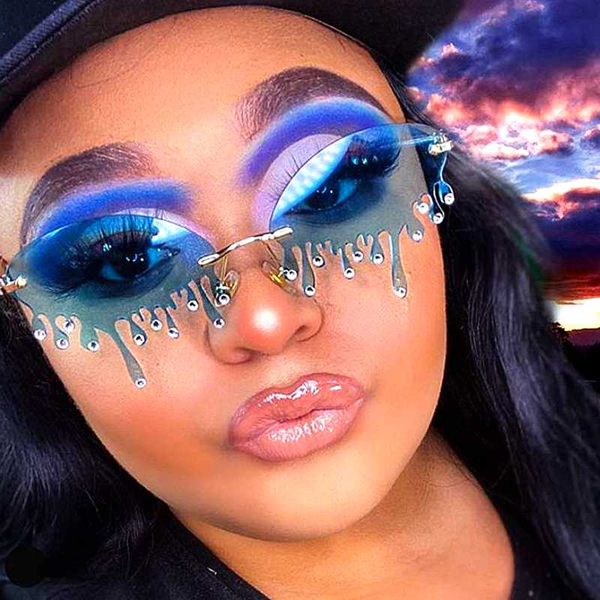 sunglasses fashion rimless women 2021 vintage unique tears shape clear steampunk sun glasses female gafas shades oculos, White;black
sunglasses fashion rimless women 2021 vintage unique tears shape clear steampunk sun glasses female gafas shades oculos, White;black