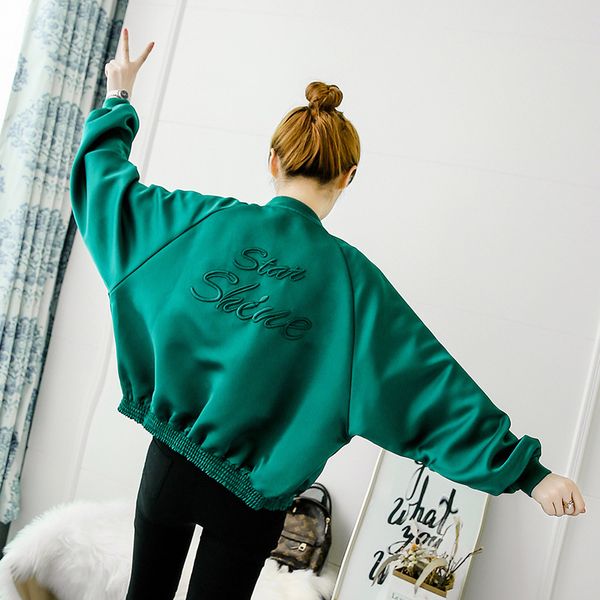 women's jackets spring and summer retro embroidered baseball uniform jacket women harajuku casual loose hipster short coat, Black;brown
women's jackets spring and summer retro embroidered baseball uniform jacket women harajuku casual loose hipster short coat, Black;brown