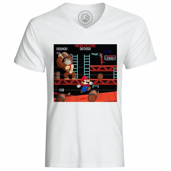 t-shirt donkey kong contre mario