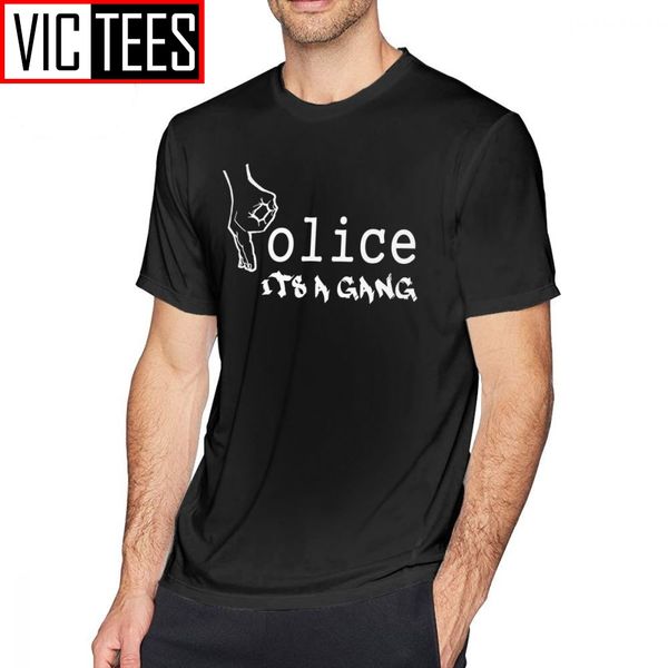 mens acab t shirts police - it is a gang t-shirt 100% cotton tee shirt graphic 5x beach male fun tshirt