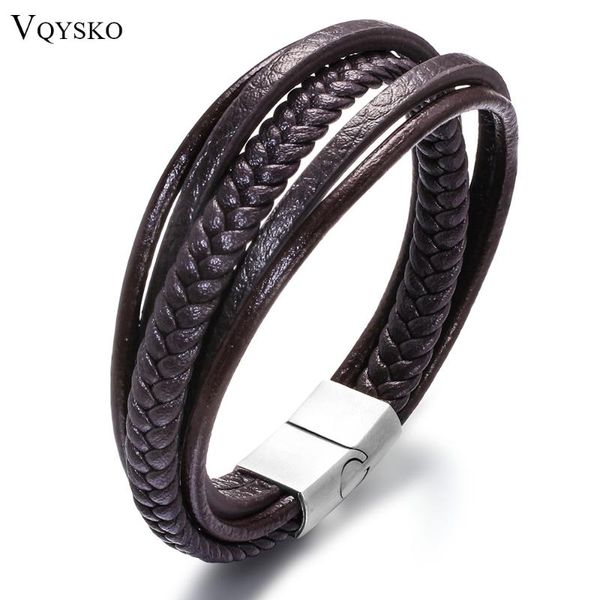 tennis fashion men cool punk leather bracelets with magnetic clasp cowhide braided multi-layer wrap bracelet jewelry for mens wristband, Golden;silver
tennis fashion men cool punk leather bracelets with magnetic clasp cowhide braided multi-layer wrap bracelet jewelry for mens wristband, Golden;silver