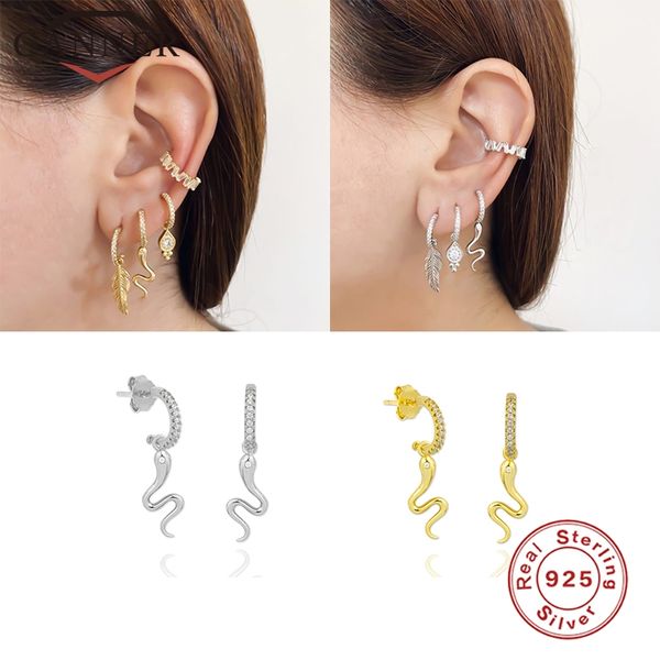 hoop & huggie canner 925 sterling silver luxury earring snake earings stud earrings for women piercing fine jewelry gift pendientes, Golden;silver
hoop & huggie canner 925 sterling silver luxury earring snake earings stud earrings for women piercing fine jewelry gift pendientes, Golden;silver