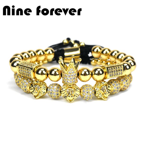 charm bracelets nine forever golden copper beads lion bracelet men jewelry crown charms for women pulseira masculina femme bileklik, Golden;silver
charm bracelets nine forever golden copper beads lion bracelet men jewelry crown charms for women pulseira masculina femme bileklik, Golden;silver