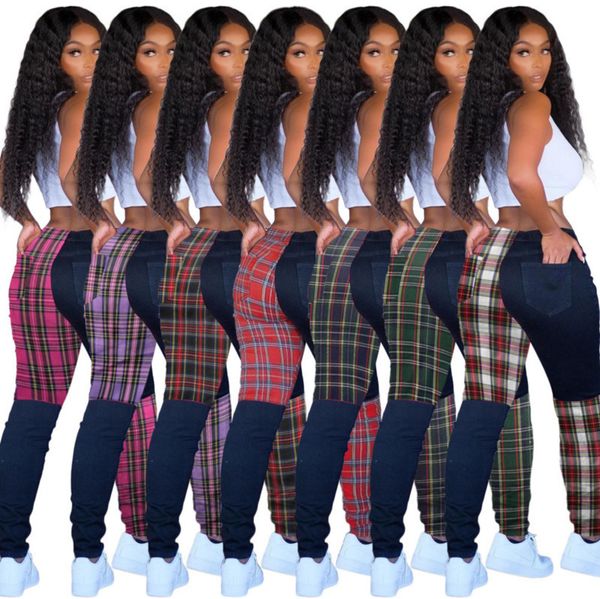 women leggings lattice pattern contrast stitching grid long pants slim ladies new fashion trousers j896, Black;white
women leggings lattice pattern contrast stitching grid long pants slim ladies new fashion trousers j896, Black;white