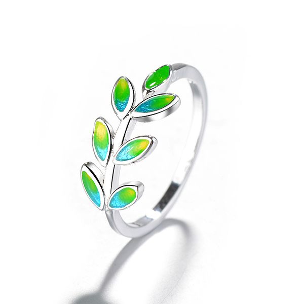 cluster rings delicate design green leaves tree branch opening ring for woman girl simple special finger jewelry, Golden;silver
cluster rings delicate design green leaves tree branch opening ring for woman girl simple special finger jewelry, Golden;silver