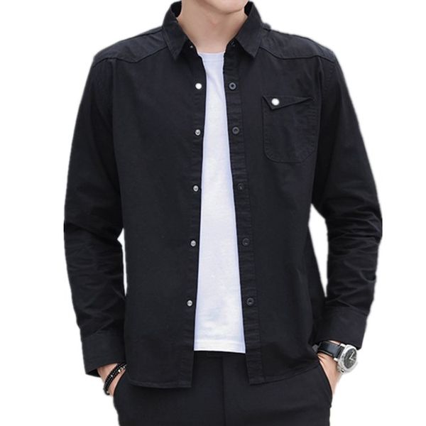 selling spring autumn men shirts 2020 fashion solid color long-sleeved shirts european american slim cotton men casual, White;black
selling spring autumn men shirts 2020 fashion solid color long-sleeved shirts european american slim cotton men casual, White;black