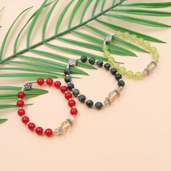 charm bracelets wholesale handmade bracelet stone jades opal zoisite spot crystal beads elastic bangle for women gift jewelry b373, Golden;silver
charm bracelets wholesale handmade bracelet stone jades opal zoisite spot crystal beads elastic bangle for women gift jewelry b373, Golden;silver