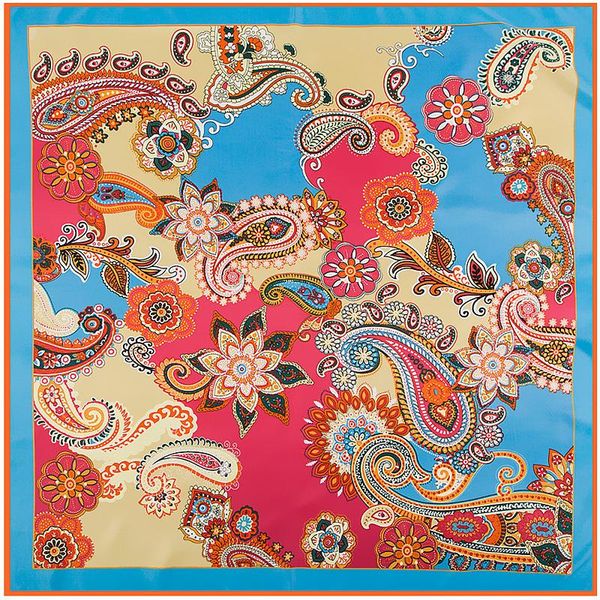 new silk scarf women bohemia neckerchief square scarves spain crown paisley floral printing headscarf foulard female bandana bbyhtk, Black
new silk scarf women bohemia neckerchief square scarves spain crown paisley floral printing headscarf foulard female bandana bbyhtk, Black