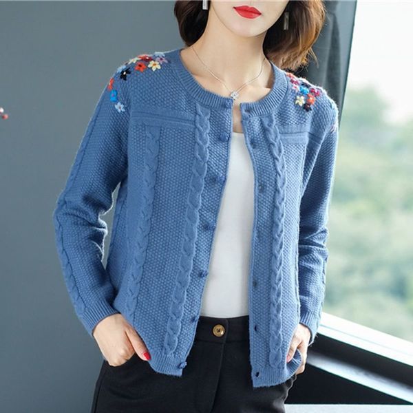 sweater women coat 2020 long sleeve autumn solid color cardigan embroidered sweater loose jacket knitted single breasted ns4639, White
sweater women coat 2020 long sleeve autumn solid color cardigan embroidered sweater loose jacket knitted single breasted ns4639, White