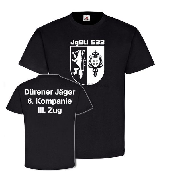 6 jgbtl 533 iii train hunter battalion bundeswehr duren company - t shirt 2019 new fashion t-shirt short sleeve design your own
6 jgbtl 533 iii train hunter battalion bundeswehr duren company - t shirt 2019 new fashion t-shirt short sleeve design your own