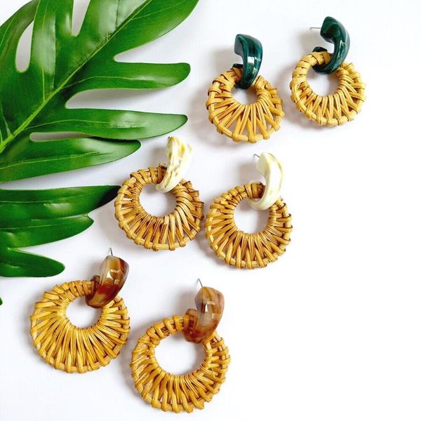 yimuba trendy summer straw weave rattan knit earrings geometric boho hollow round hanging rattan vine acrylic drop earrings gift, Silver
yimuba trendy summer straw weave rattan knit earrings geometric boho hollow round hanging rattan vine acrylic drop earrings gift, Silver