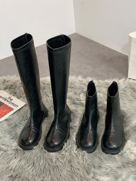 brand women's shoes thigh-high boots booties ladies round toe boots-women clogs platform zipper fashion over-the-knee med, Black
brand women's shoes thigh-high boots booties ladies round toe boots-women clogs platform zipper fashion over-the-knee med, Black