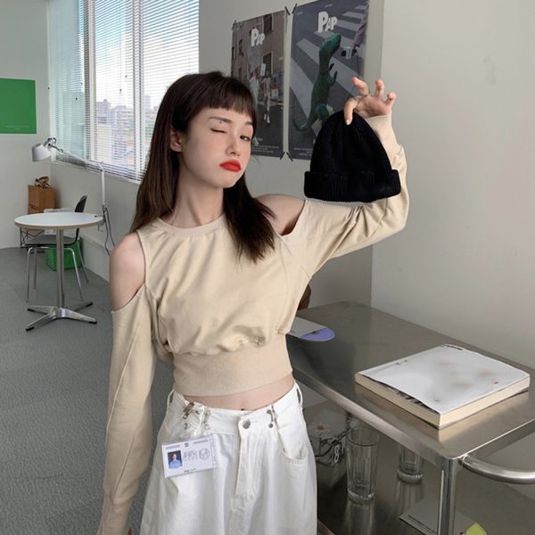 autumn 2020 new korean style internet celebrityshoulder long sleeve round neck sweater women's fashionable ins jacket jacketjacket shor, Black
autumn 2020 new korean style internet celebrityshoulder long sleeve round neck sweater women's fashionable ins jacket jacketjacket shor, Black