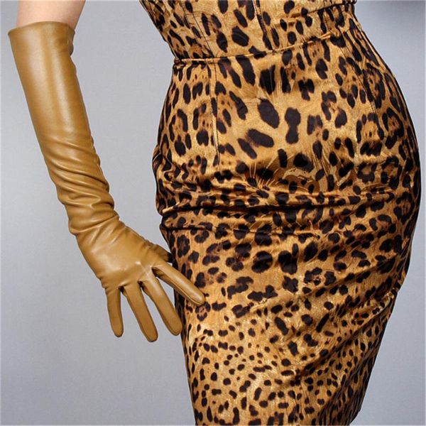 five fingers gloves 50cm extra long leather over elbow simulation imitation sheepskin khaki camel color 3-puts50, Blue;gray
five fingers gloves 50cm extra long leather over elbow simulation imitation sheepskin khaki camel color 3-puts50, Blue;gray