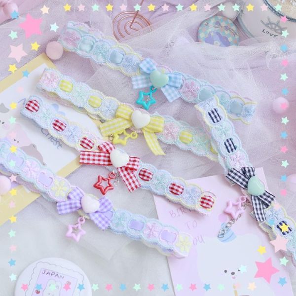 macaron pink blue yellow lace bow lolita collar neckband choker sweet girl, Golden;silver
macaron pink blue yellow lace bow lolita collar neckband choker sweet girl, Golden;silver