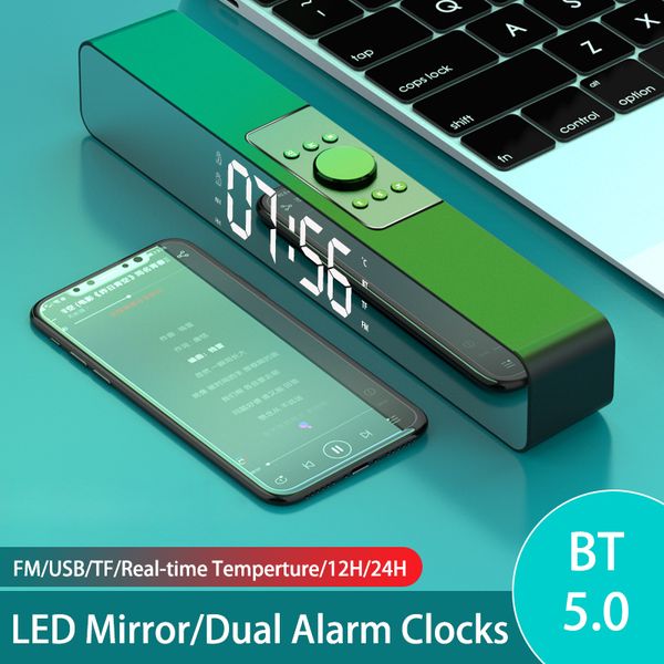 bluetooth speaker sound bar led alarm stereo bass subwoofer audio aux speaker surround sound bar box for computer tv pc laptop
bluetooth speaker sound bar led alarm stereo bass subwoofer audio aux speaker surround sound bar box for computer tv pc laptop