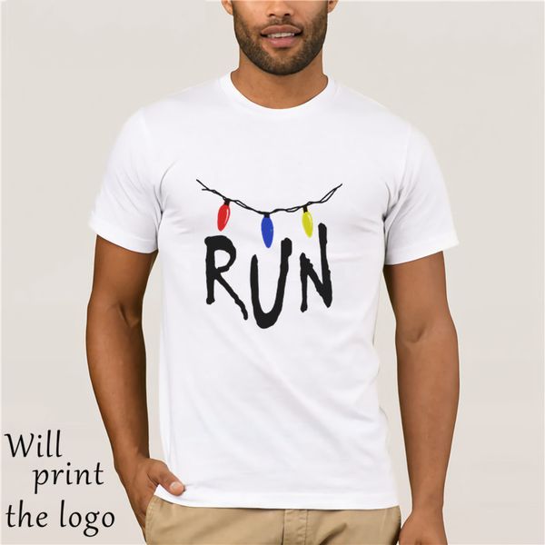 stranger things run white half sleeve t-shirt 
stranger things run white half sleeve t-shirt