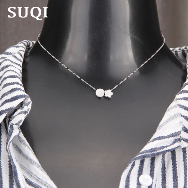 chokers suqi non-toxic stainless steel star silver color round necklace women choker pendants femme chain collar jewelry, Golden;silver
chokers suqi non-toxic stainless steel star silver color round necklace women choker pendants femme chain collar jewelry, Golden;silver
