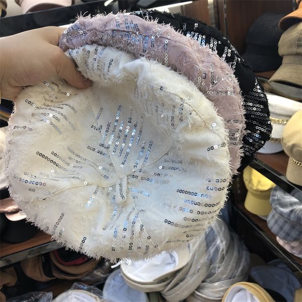 202007-jinxing sequin feathery beautiful lady beret hat women leisure painter hat, Blue;gray
202007-jinxing sequin feathery beautiful lady beret hat women leisure painter hat, Blue;gray