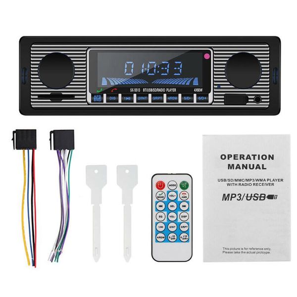 usb aux classic car radio bluetooth stereo player fm mp3 in-dash head unit with memory card 18.8*6.5*5.7cm
usb aux classic car radio bluetooth stereo player fm mp3 in-dash head unit with memory card 18.8*6.5*5.7cm