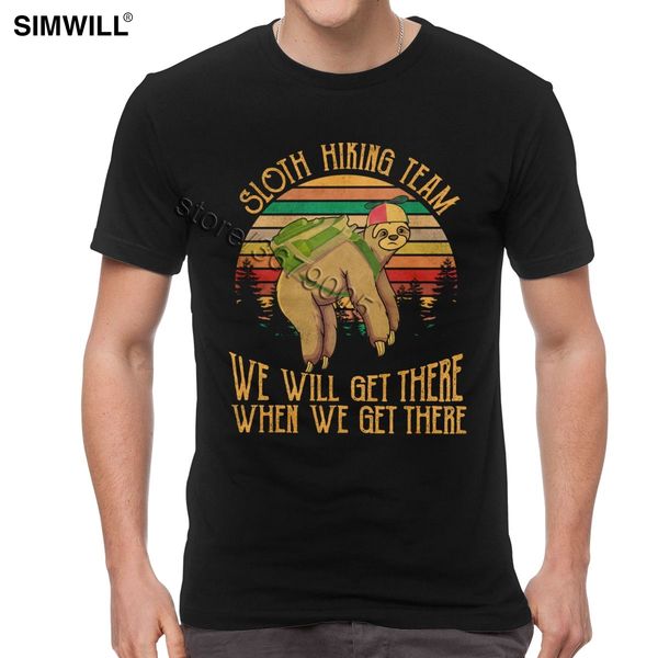 funny sloth t shirt vintage men hiking team we will get there tees short sleeve streetwear summer cotton t-shirt casual
funny sloth t shirt vintage men hiking team we will get there tees short sleeve streetwear summer cotton t-shirt casual