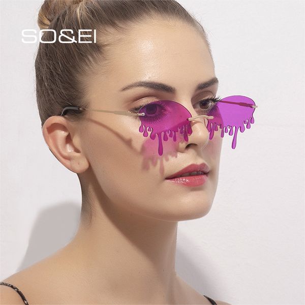 sunglasses so&ei fashion unique tears shape women rimmless candy color lens eyewear ladies ultralight sun glasses shades uv400, White;black
sunglasses so&ei fashion unique tears shape women rimmless candy color lens eyewear ladies ultralight sun glasses shades uv400, White;black