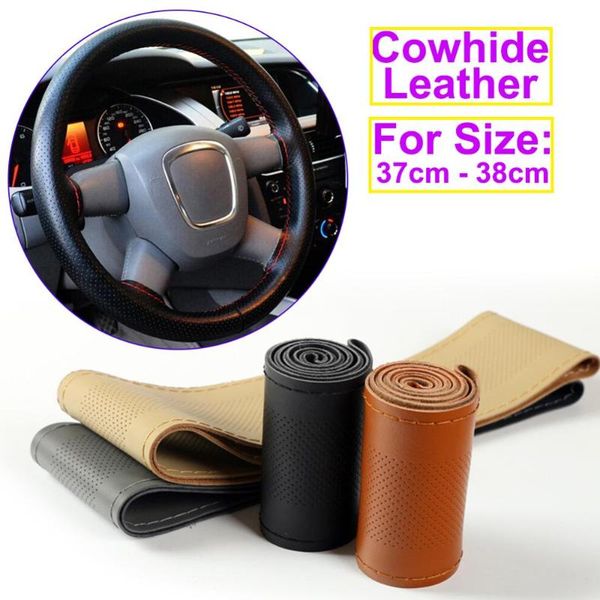 auto steering wheel cover diy sewing cowhide leather steering-wheel braid case anti-skid sleeve auto car interior accessories
auto steering wheel cover diy sewing cowhide leather steering-wheel braid case anti-skid sleeve auto car interior accessories