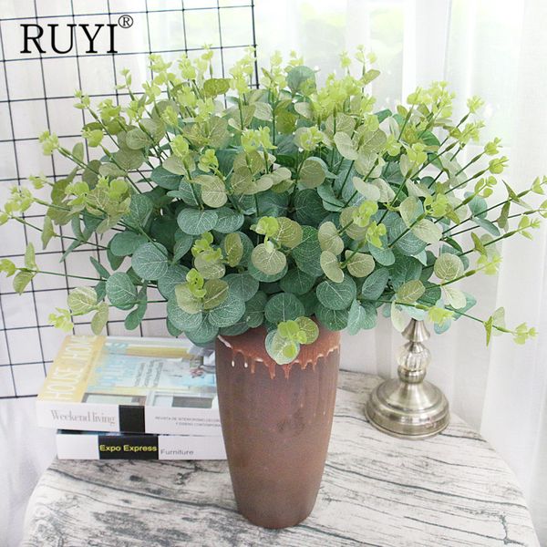artificial green eucalyptus plants simulation money leaves grass bouquet diy wedding materials home restaurant place vase flower
artificial green eucalyptus plants simulation money leaves grass bouquet diy wedding materials home restaurant place vase flower
