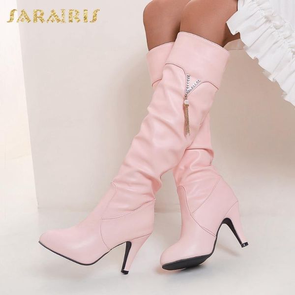 boots sarairis 2021 design big size 44 spike high heels mid calf women shoes metal decoration fashion spring ladies, Black
boots sarairis 2021 design big size 44 spike high heels mid calf women shoes metal decoration fashion spring ladies, Black