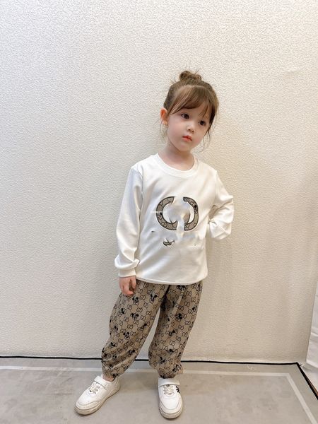 designer kids outfits children letter embroidered long sleeve sweatshirt+cartoon printed casual pants 2pcs sets boys girls sport sets a4348, White
designer kids outfits children letter embroidered long sleeve sweatshirt+cartoon printed casual pants 2pcs sets boys girls sport sets a4348, White