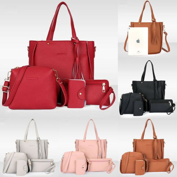 noenname stylish 4pcs/set women lady fashion leather handbag shoulder bag tote satchel clutch coin purse messenger bags
noenname stylish 4pcs/set women lady fashion leather handbag shoulder bag tote satchel clutch coin purse messenger bags