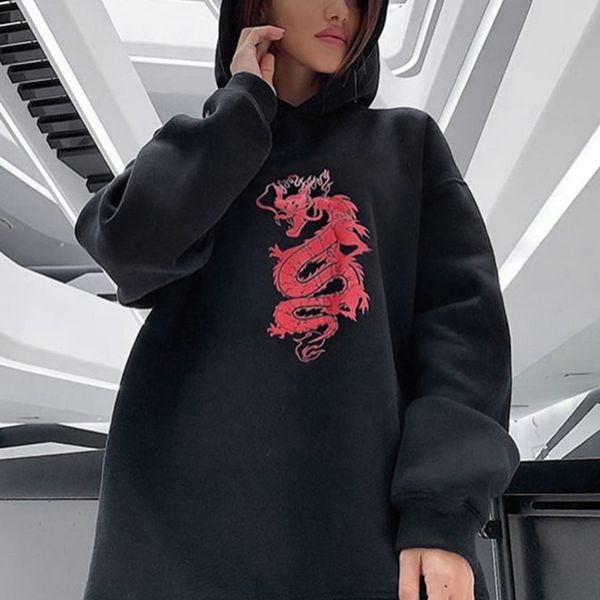 women hoddies dragon printed sweatshirt casual loose long sleeve sweatshirt ladies pollover streetwear autumn hoodies women 0916, Black
women hoddies dragon printed sweatshirt casual loose long sleeve sweatshirt ladies pollover streetwear autumn hoodies women 0916, Black
