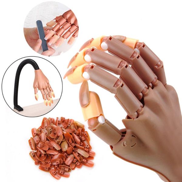 1 pcs professional practice manicure hand and 100pcs nail tips nail art tool flexible holder adjustable training model hands, Silver
1 pcs professional practice manicure hand and 100pcs nail tips nail art tool flexible holder adjustable training model hands, Silver